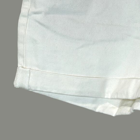 Everlane The Denim Jean Shorts Raw Hem/Rolled Cuffs High Rise Cream Women 30 NWT - Picture 12 of 12